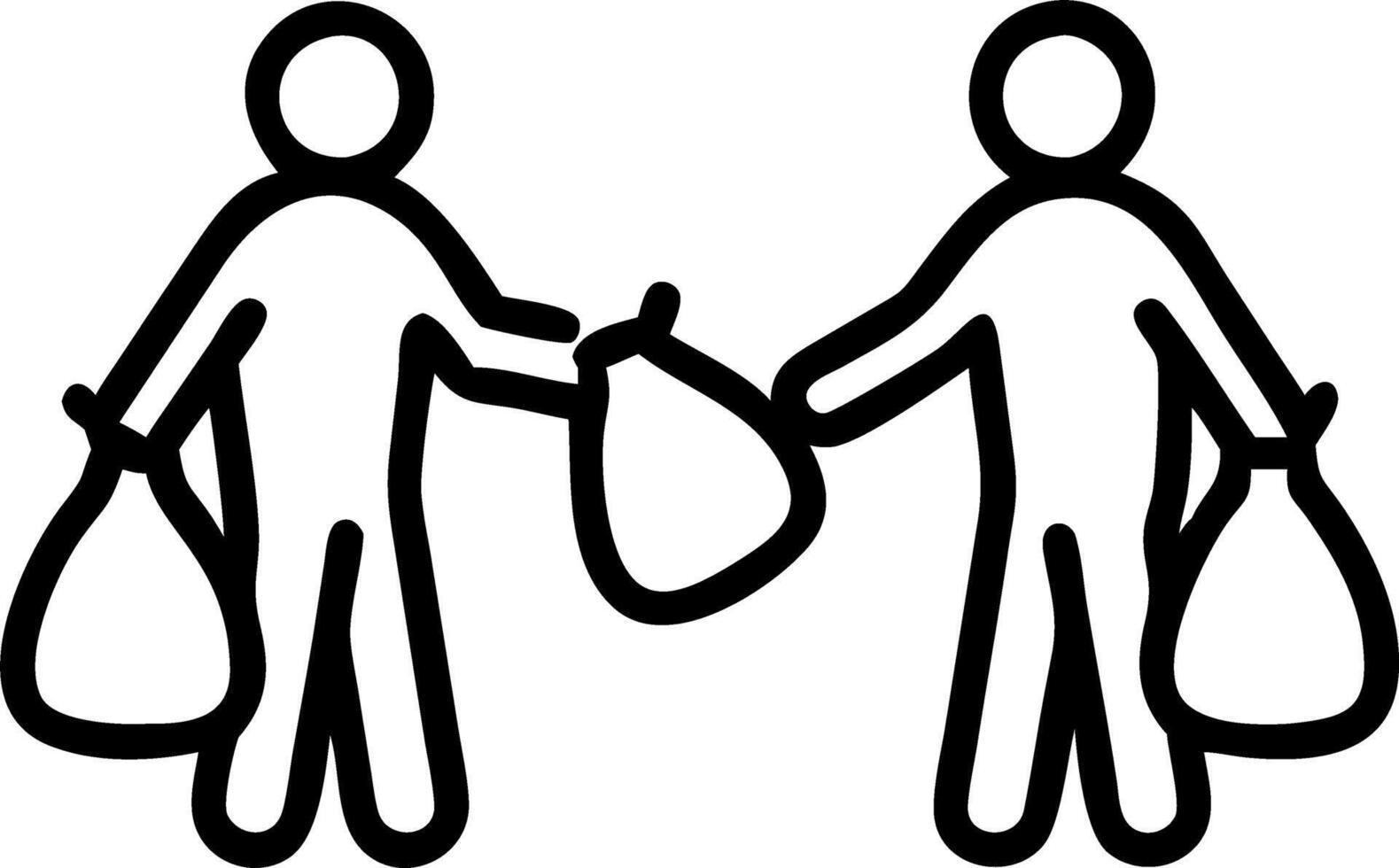 Volunteers business garbage bag cleaning park area together charity work Social environment sustainable development goal world environment day global ESG concept Set 2 vector
