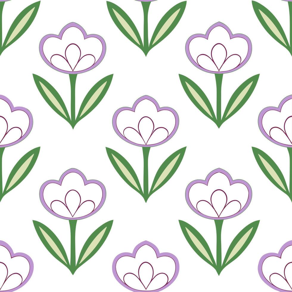 Vintage spring garden seamless pattern with peonies and irises for nostalgic garden spaces Set 2 vector