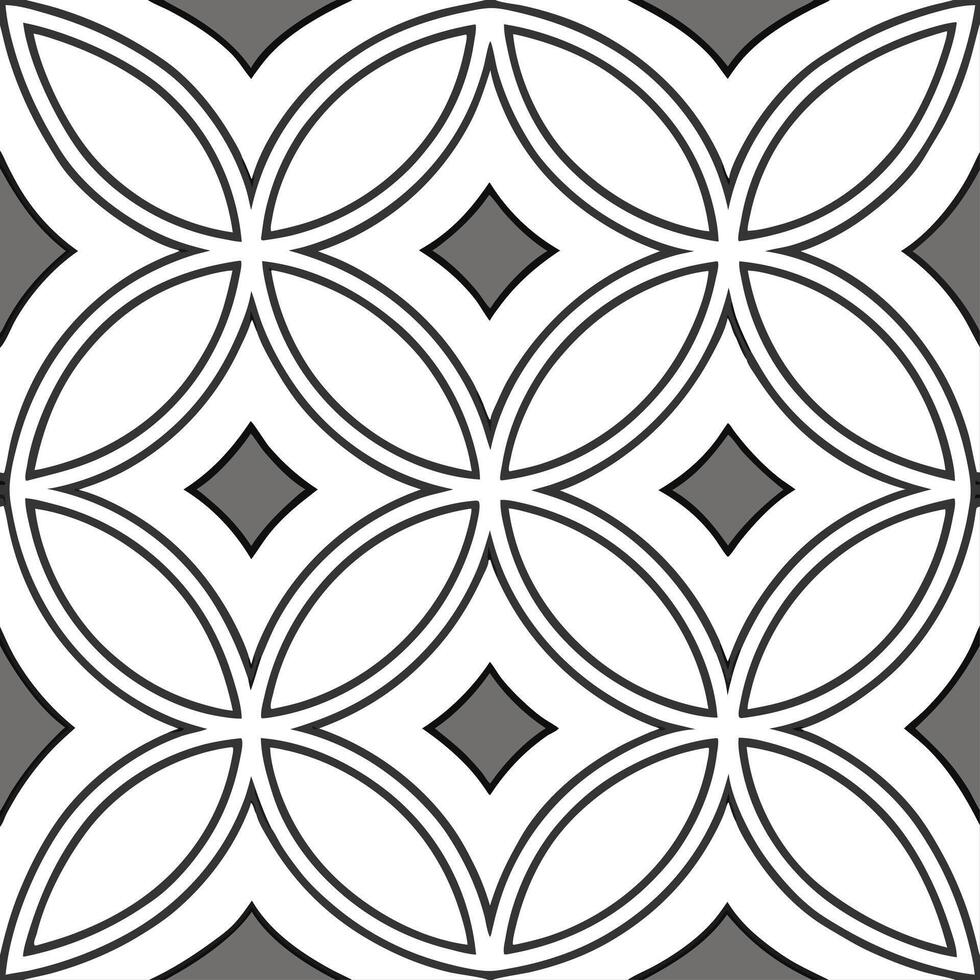 Vintage mosaic seamless pattern with intricate tile arrangements for decorative walls vector