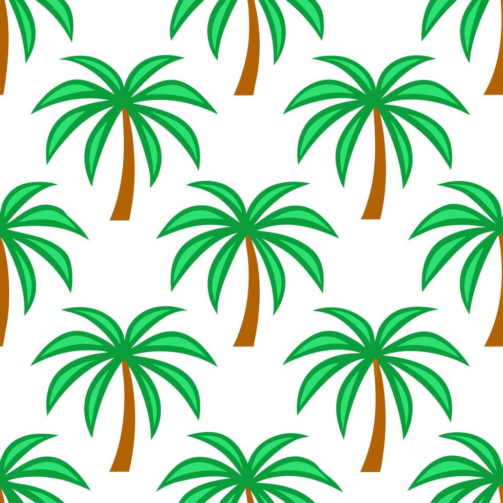 Vibrant summer leaves seamless pattern with banana leaves and tropical greenery for bold summer vibes Set 2 vector