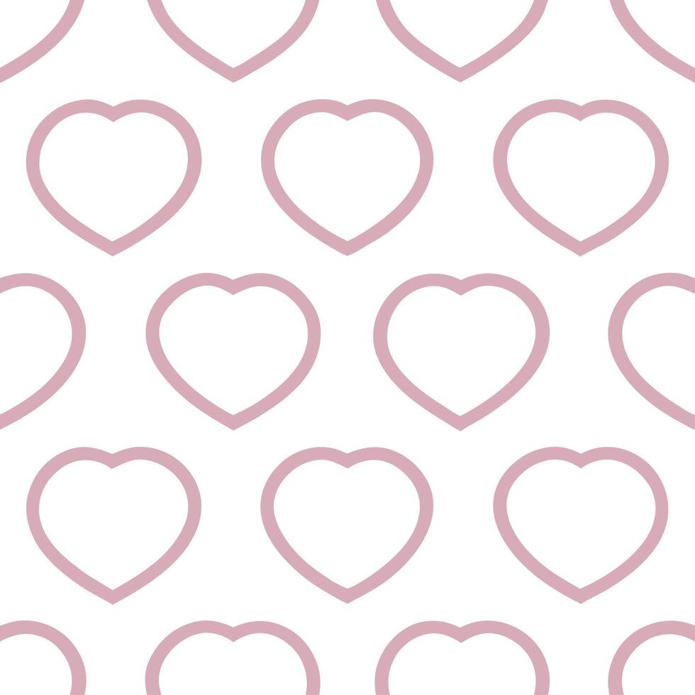 Valentine hearts and love birds seamless tile pattern with romantic symbols and soft pastel hues for elegant decor Set 4 vector