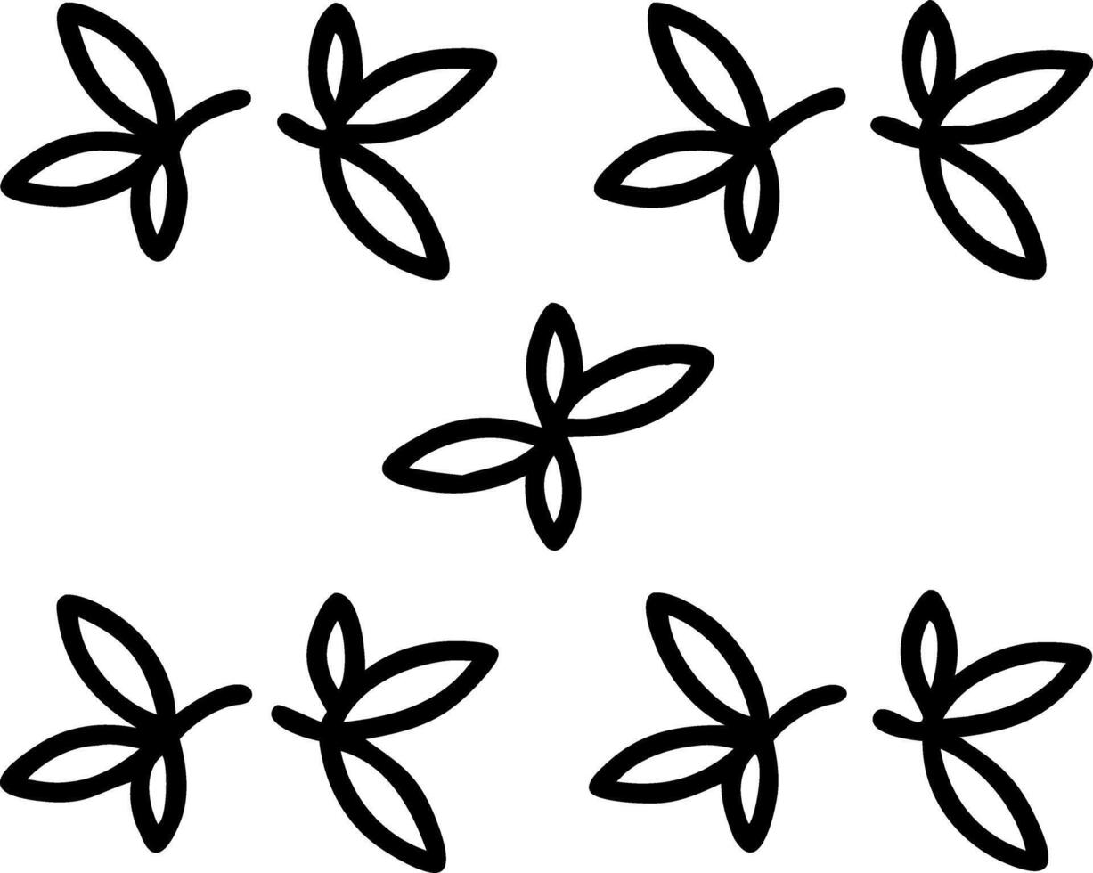 Tropical lavender seamless tile pattern with lush green leaves and vibrant lavender centers on white background ideal for sunny lounges Set 3 vector