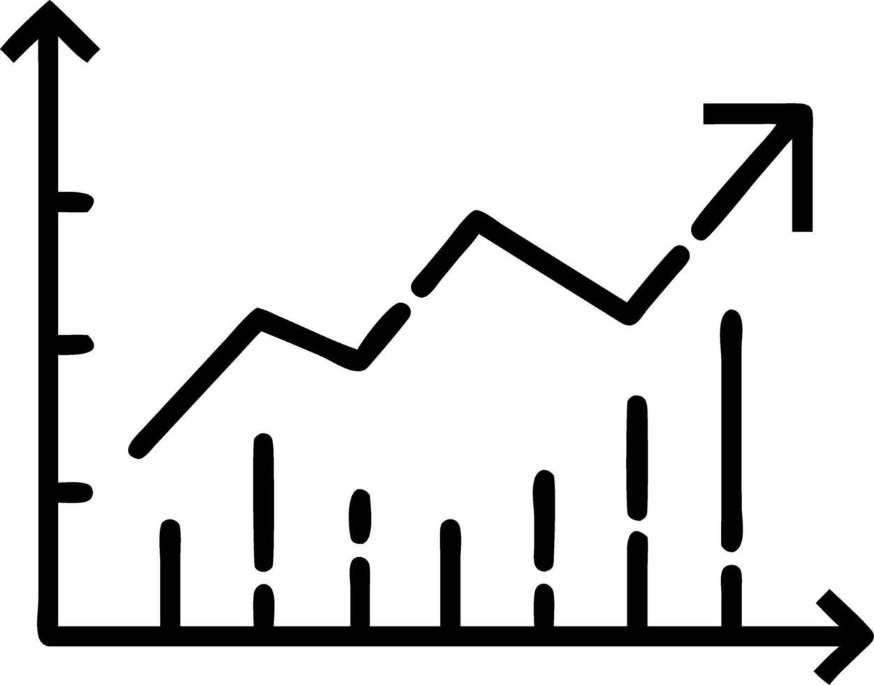 Transparent background growth stock diagram showcasing financial graphs and business investment market trade vector