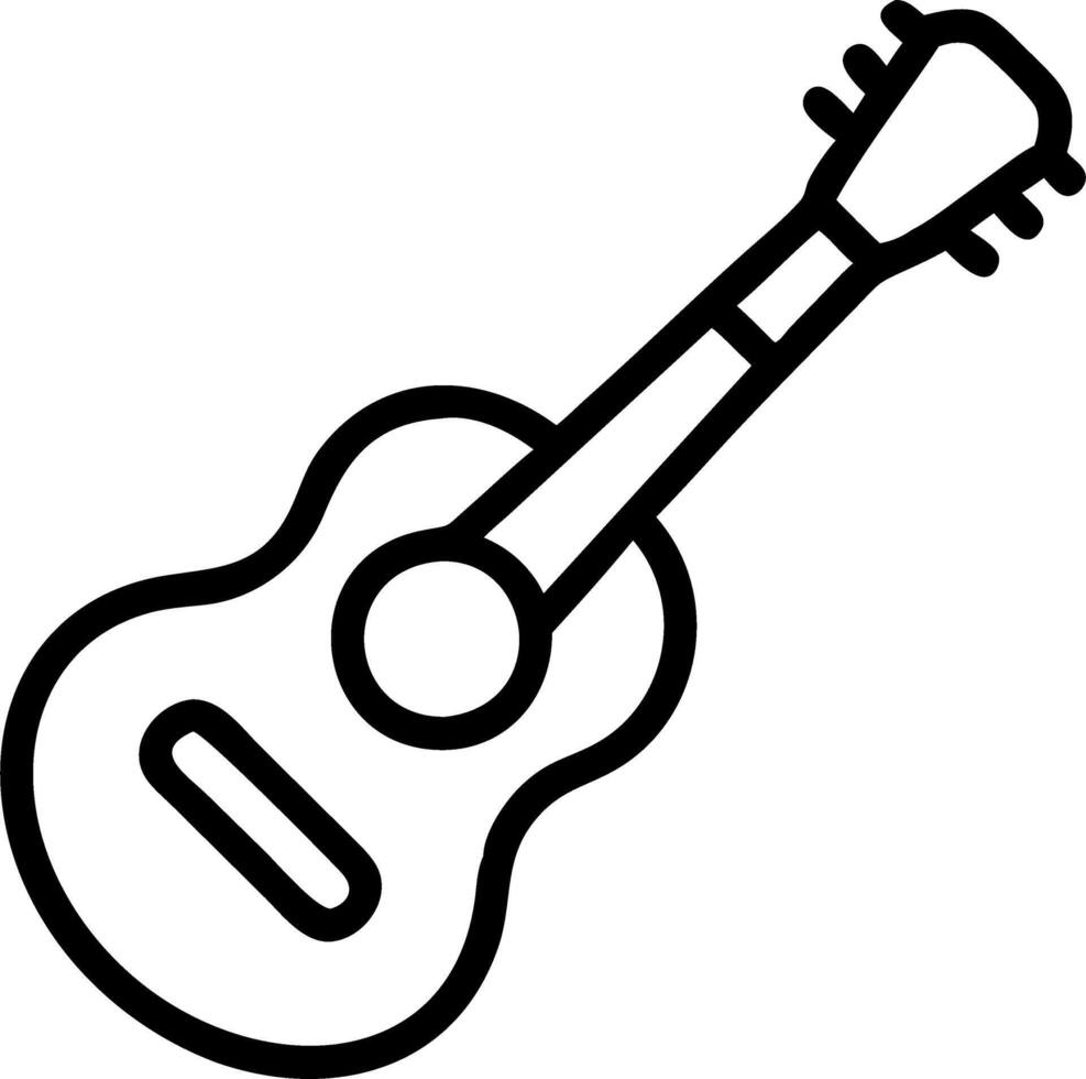 Traditional wooden folk guitar music art acoustic music instrument part of classic folk guitar vector