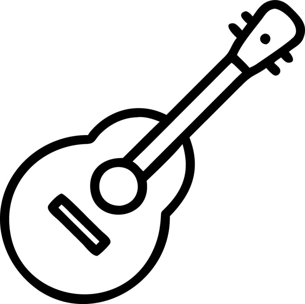 Traditional wooden folk guitar music art acoustic music instrument part of classic folk guitar Set 2 vector