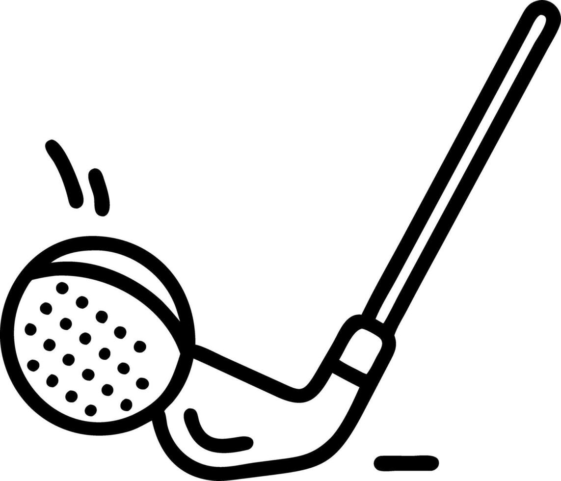 The moment to golf club strikes the ball with grass and dirt flying showcasing athletic precision and sport action Set 2 vector
