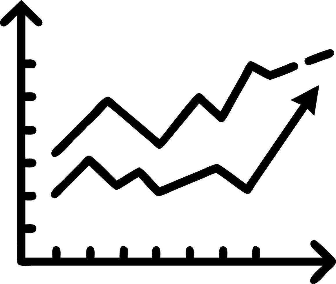 Stock market investment trading graph showing growth investment finance chart stock market business and exchange financial growth graph depicting financial expansion vector