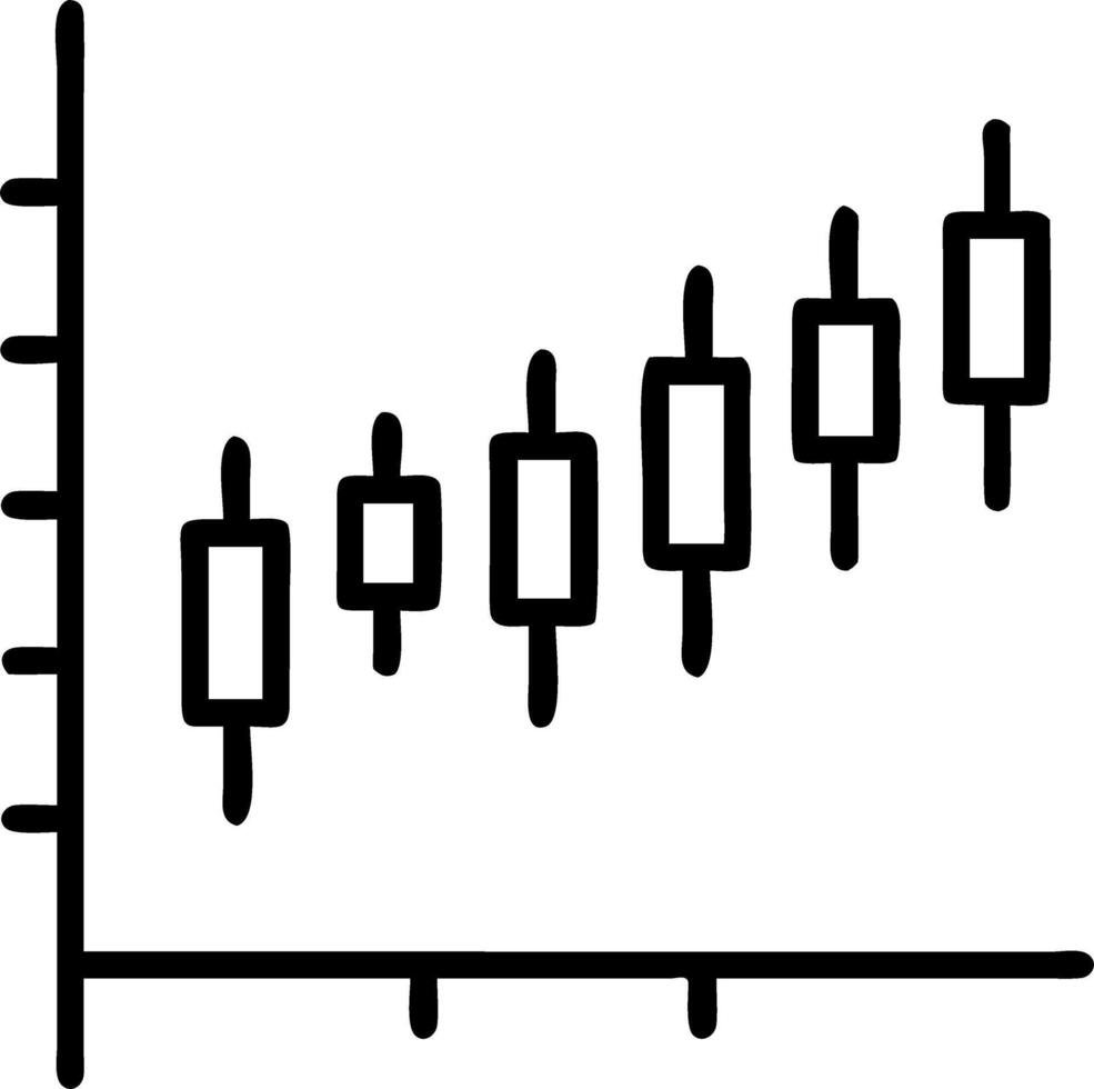 Stock market or forex trading graph and candlestick chart suitable for financial investment concept Forex trading candlestick chart economic ECN Digital economy vector