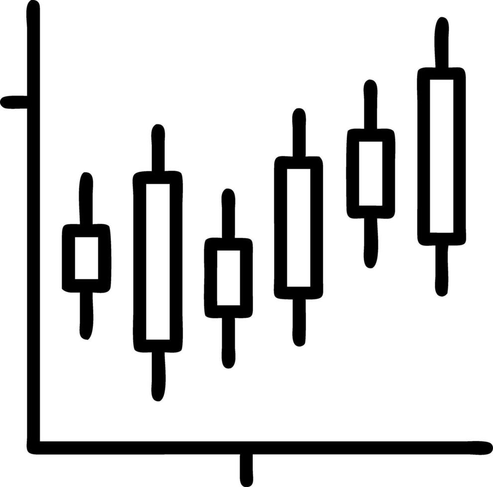 Stock market candle stick graph showing investment trading data bullish points graph trend on blue background Set 2 vector