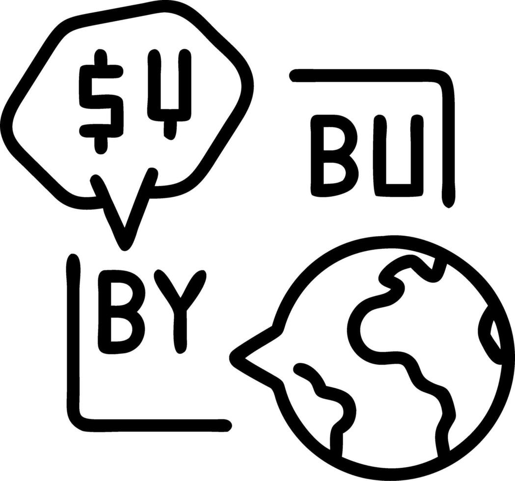 Stock forex trading exchange of world with buy and sell signals stock market investment trading on white background illustration vector