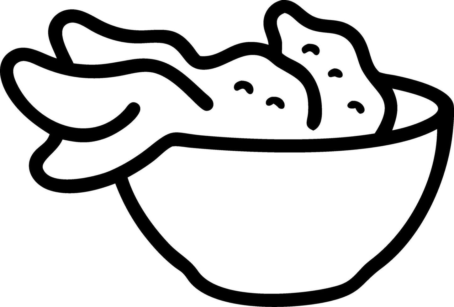 Spicy buffalo wings with blue cheese dip detailed and centered isolated on white background ideal for pub food promotions vector