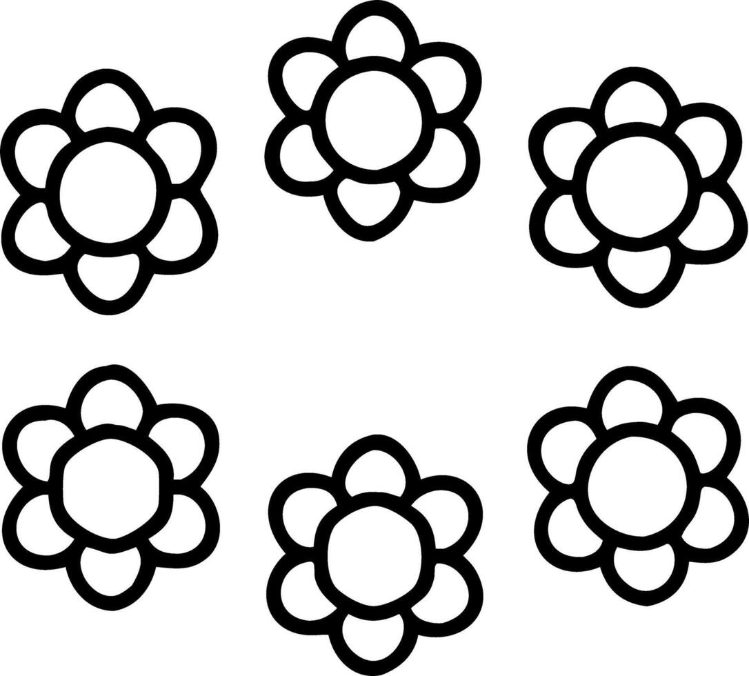 Set of six watercolor flower frames on white background representing floral beauty artistic design and decorative elements for creative projects Set 2 vector