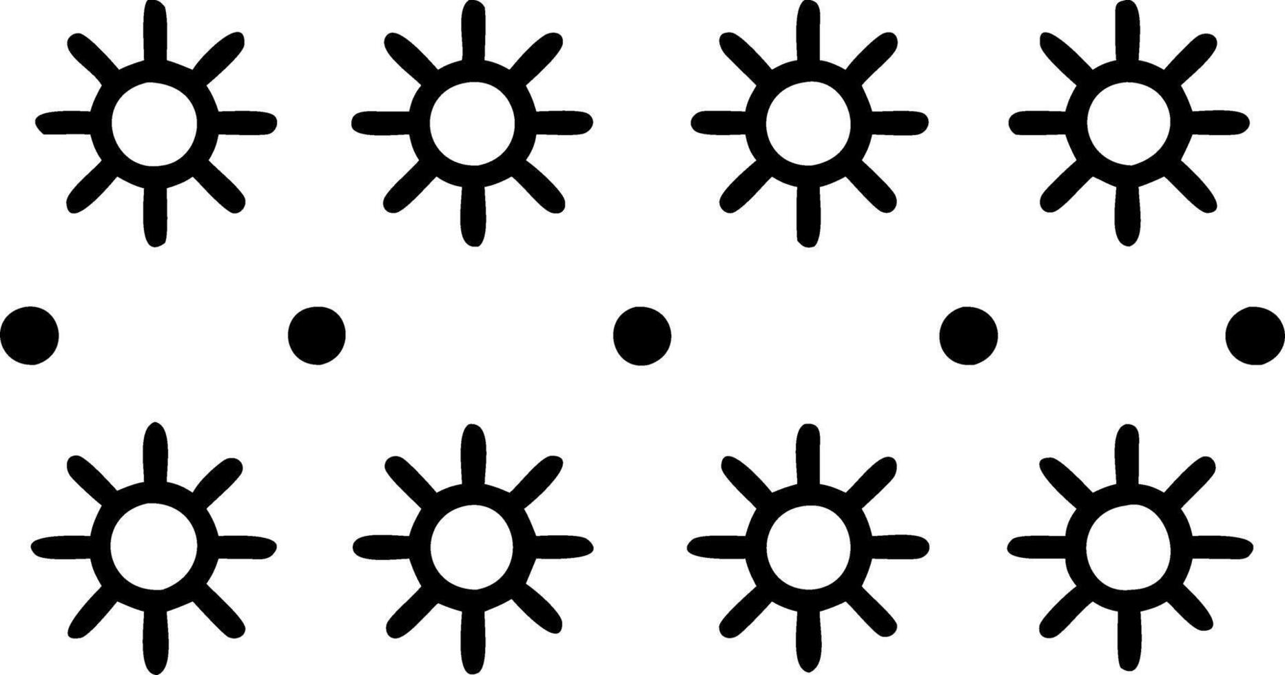 Scandinavian sunflower seamless tile pattern with minimalistic sunflowers and neutral tones ideal for clean airy spaces Set 7 vector