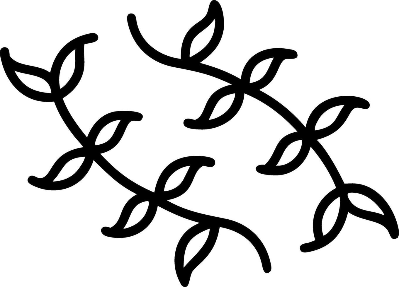 Scandinavian vine seamless tile pattern with minimalistic vines and neutral tones ideal for clean airy spaces Set 4 vector
