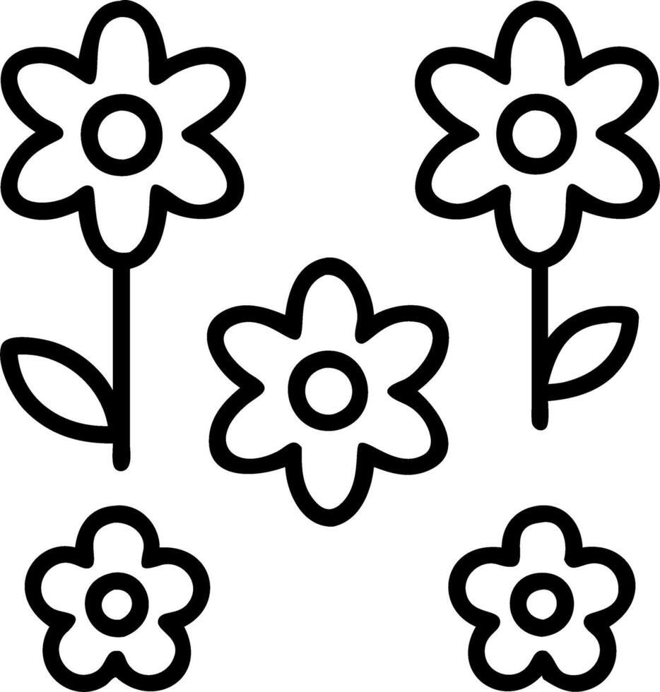 Scandinavian garden flowers seamless tile pattern with simple daisies and tulips in soft green tones for minimalist homes Set 8 vector