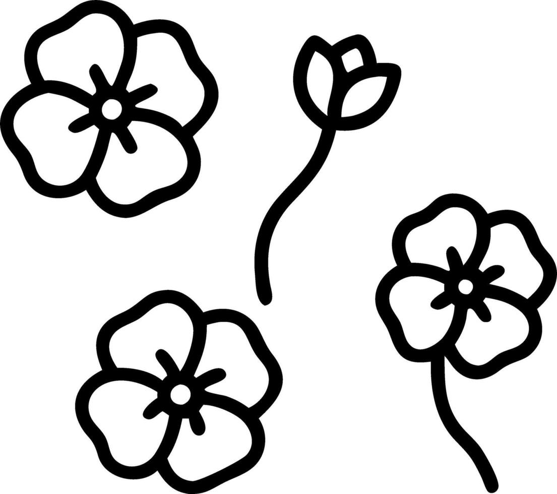 Romantic poppy seamless tile pattern with delicate poppies and soft pastel hues perfect for cozy bedrooms Set 2 vector