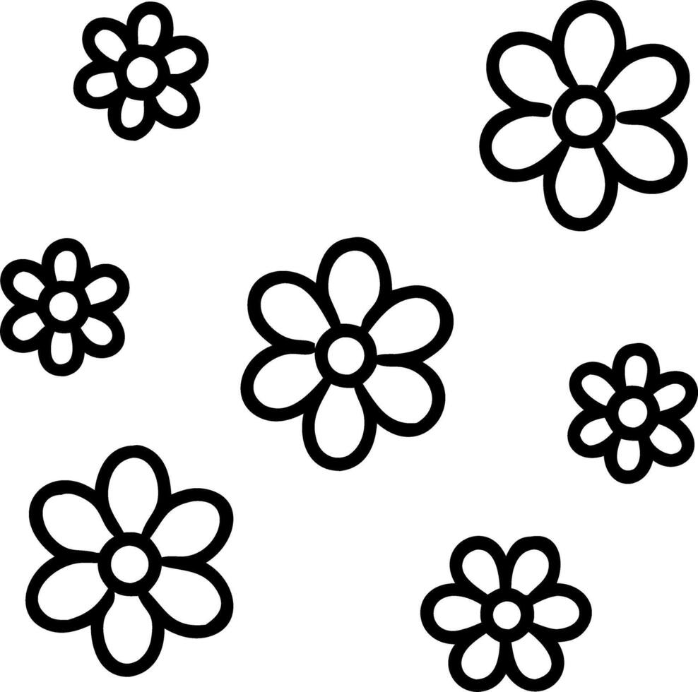 Romantic daisy seamless tile pattern with delicate daisies and soft pastel hues perfect for cozy bedrooms Set 8 vector