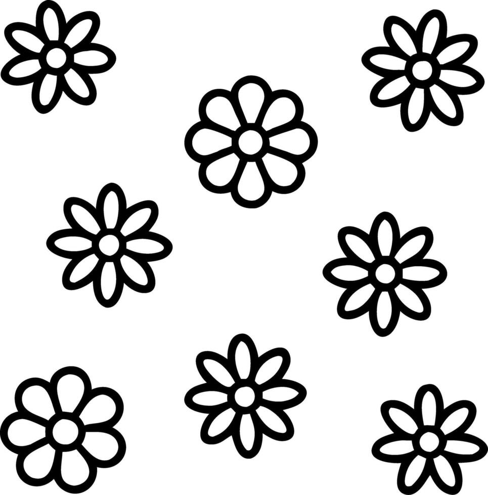 Romantic daisy seamless tile pattern with delicate daisies and soft pastel hues perfect for cozy bedrooms Set 3 vector