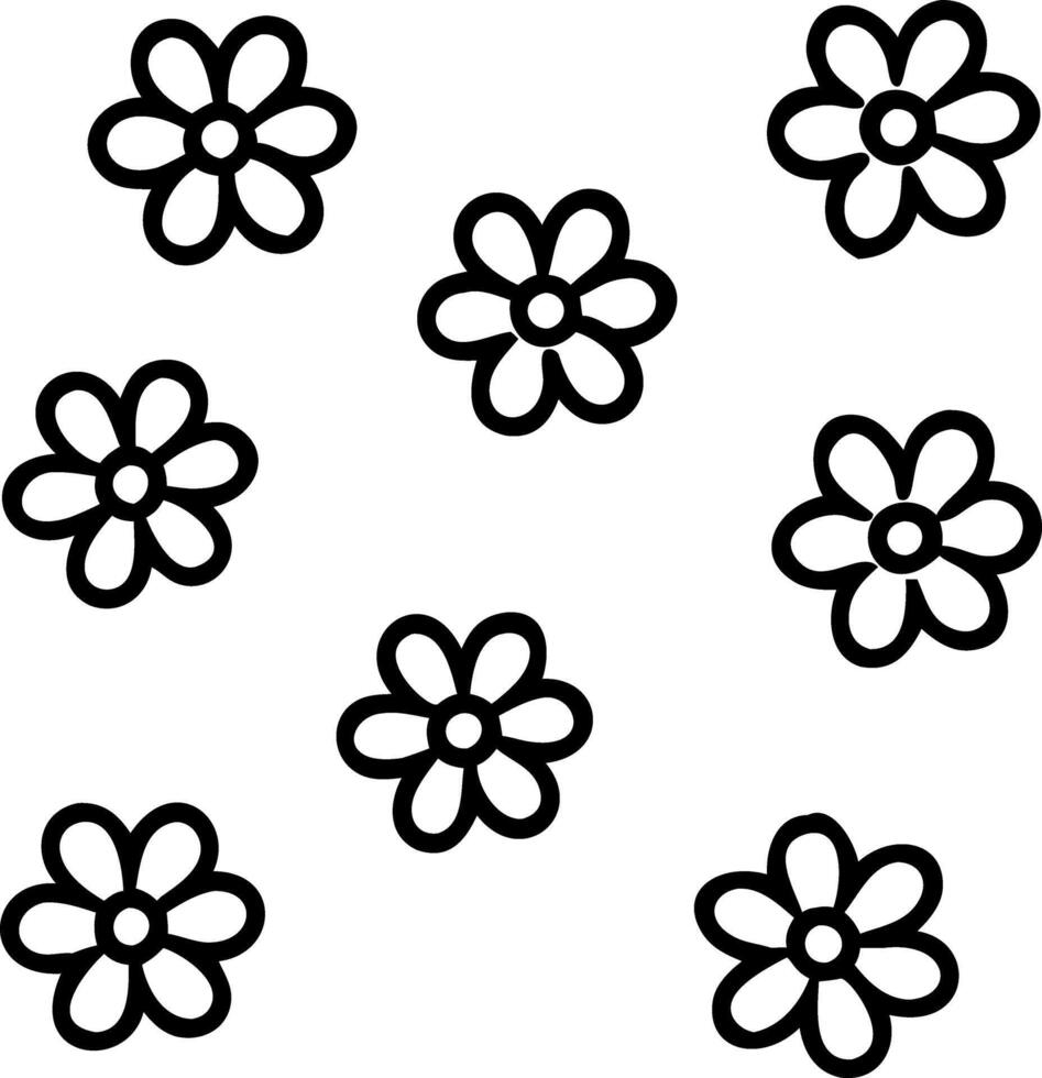Romantic daisy seamless tile pattern with delicate daisies and soft pastel hues perfect for cozy bedrooms Set 7 vector