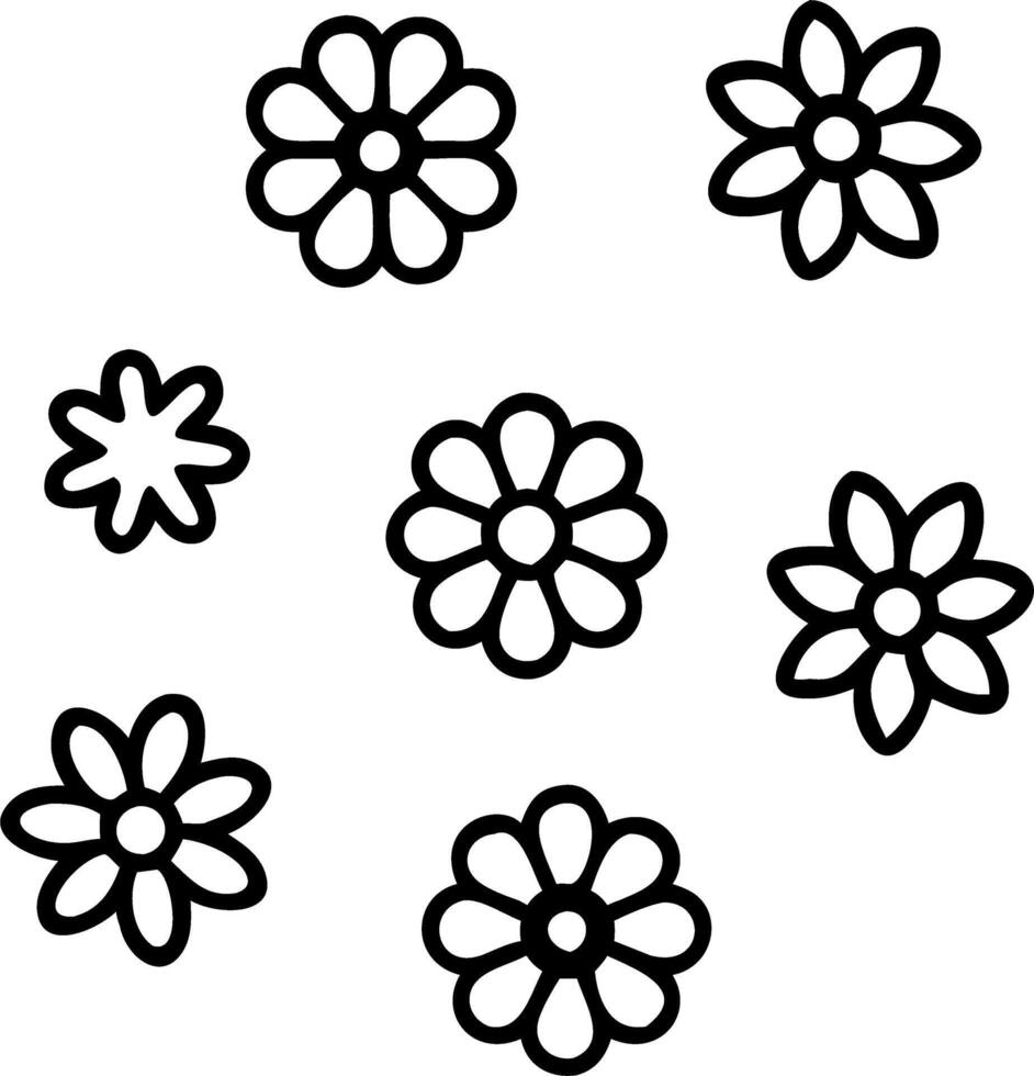 Romantic daisy seamless tile pattern with delicate daisies and soft pastel hues perfect for cozy bedrooms Set 2 vector
