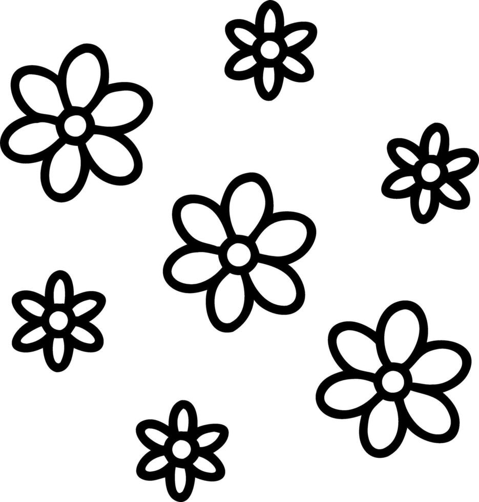 Romantic daisy seamless tile pattern with delicate daisies and soft pastel hues perfect for cozy bedrooms Set 6 vector