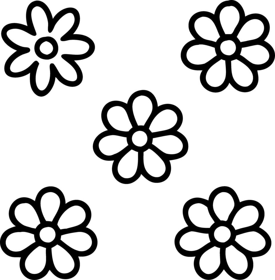 Romantic daisy seamless tile pattern with delicate daisies and soft pastel hues perfect for cozy bedrooms Set 4 vector