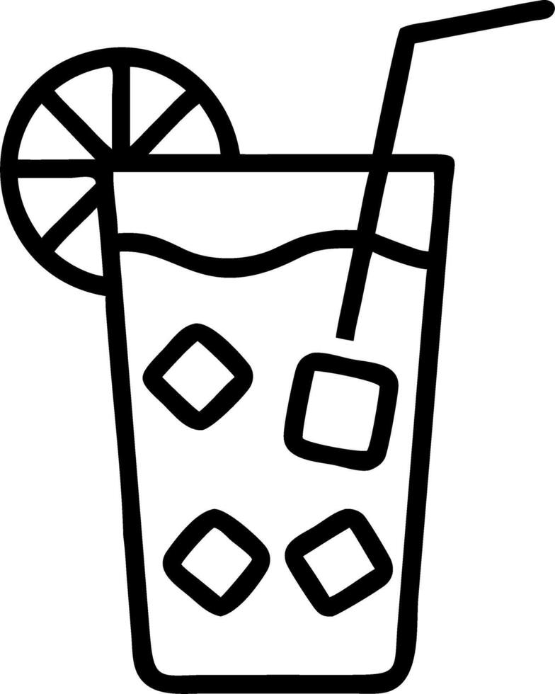 Refreshing lavender drink with lemon slice and ice cubes in watercolor perfect for beverage promotions and summer drink designs Set 2 vector