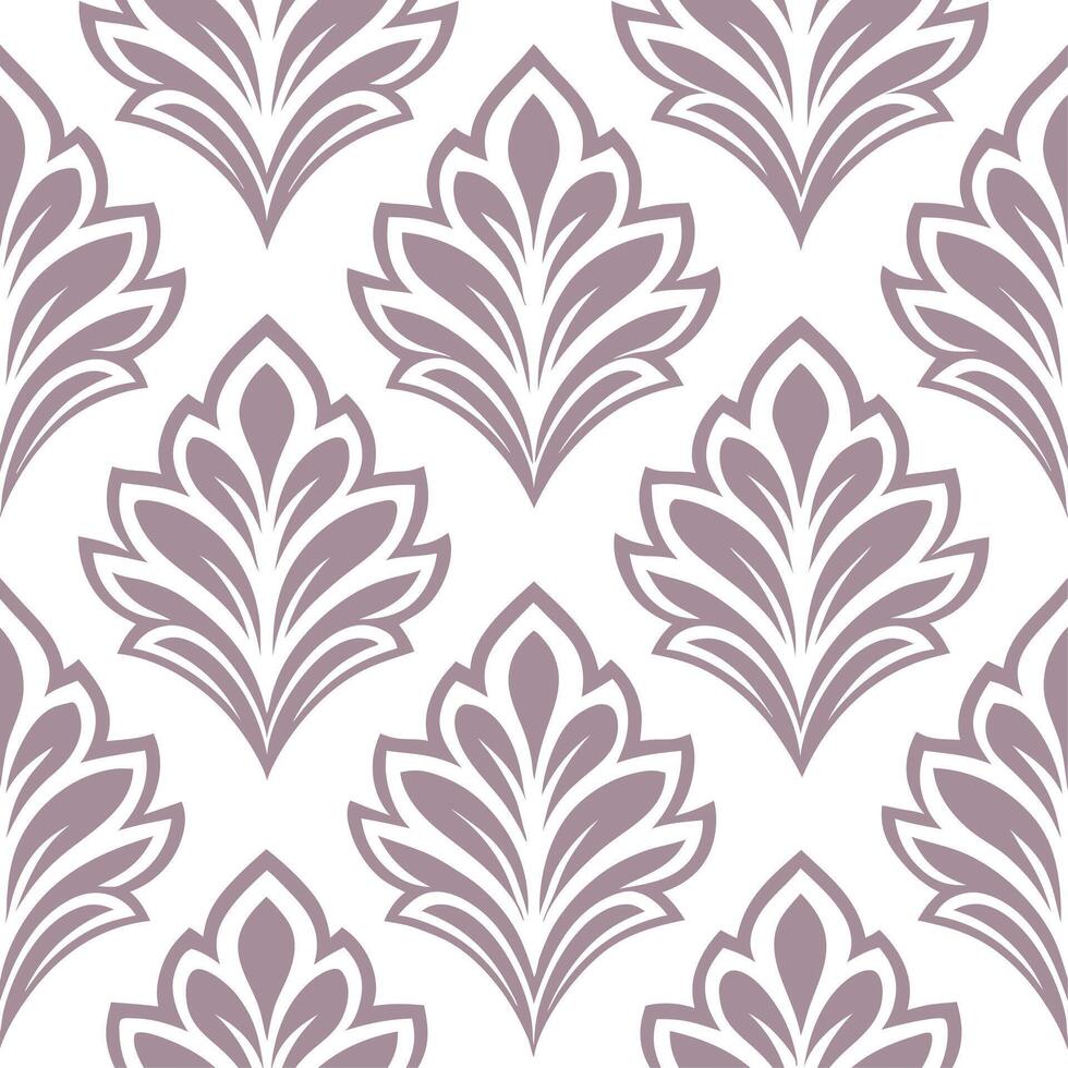 Retro damask seamless pattern with muted tones for classic home decor vector