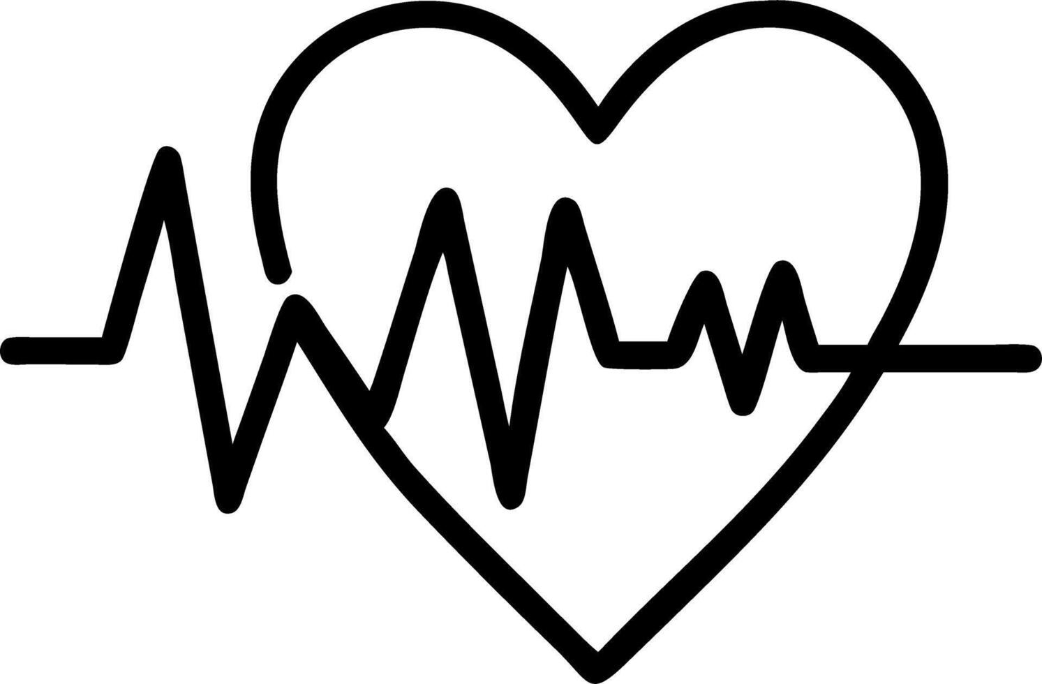 Red heartbeat line on dark background symbolizing life health vitality commonly associated with medical fitness themes Set 2 vector