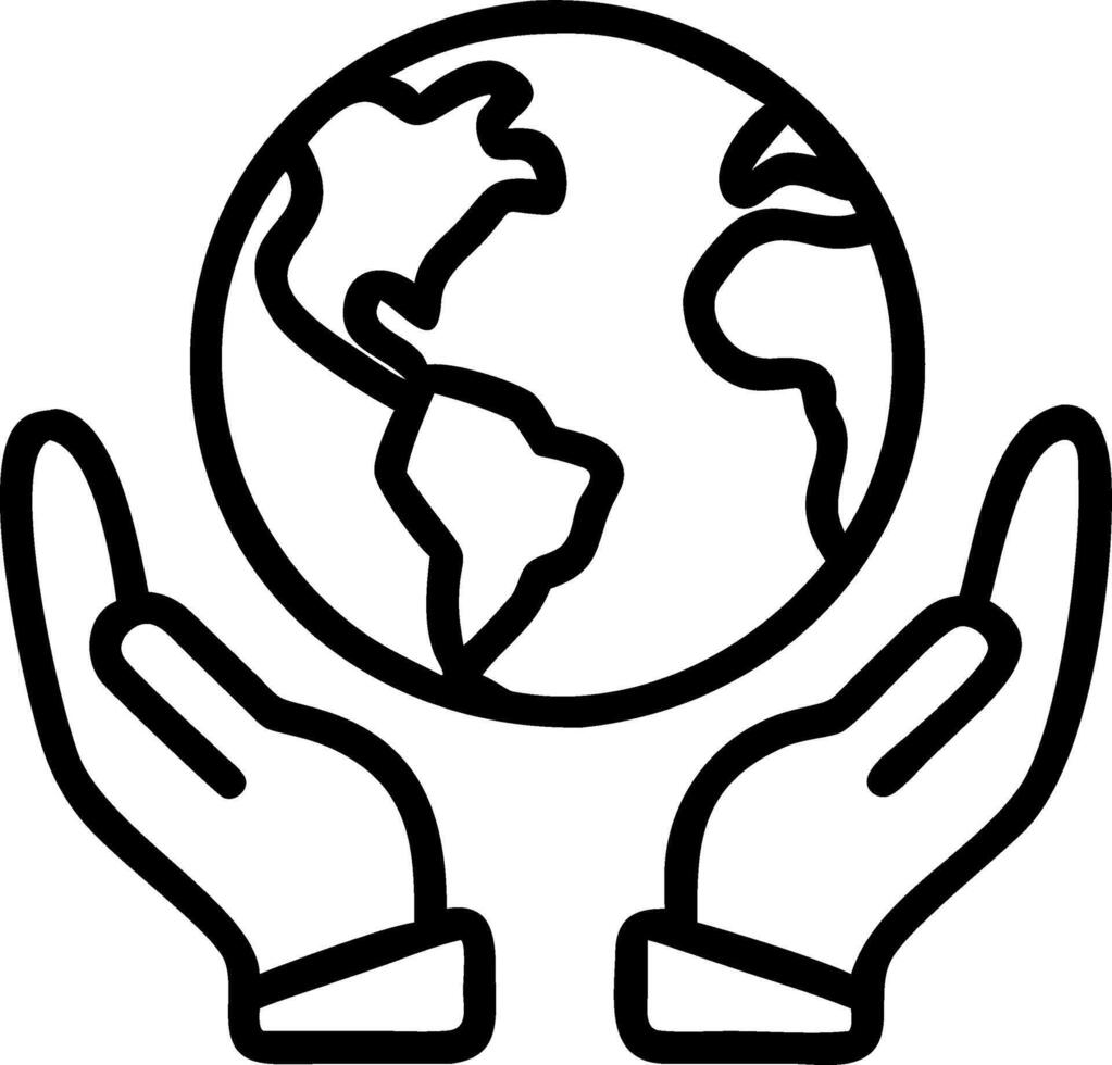 Protecting Planet Environment Earth Day business hands holding green Earth responsibility green business ESG CSR ecosystem development cooperation vector