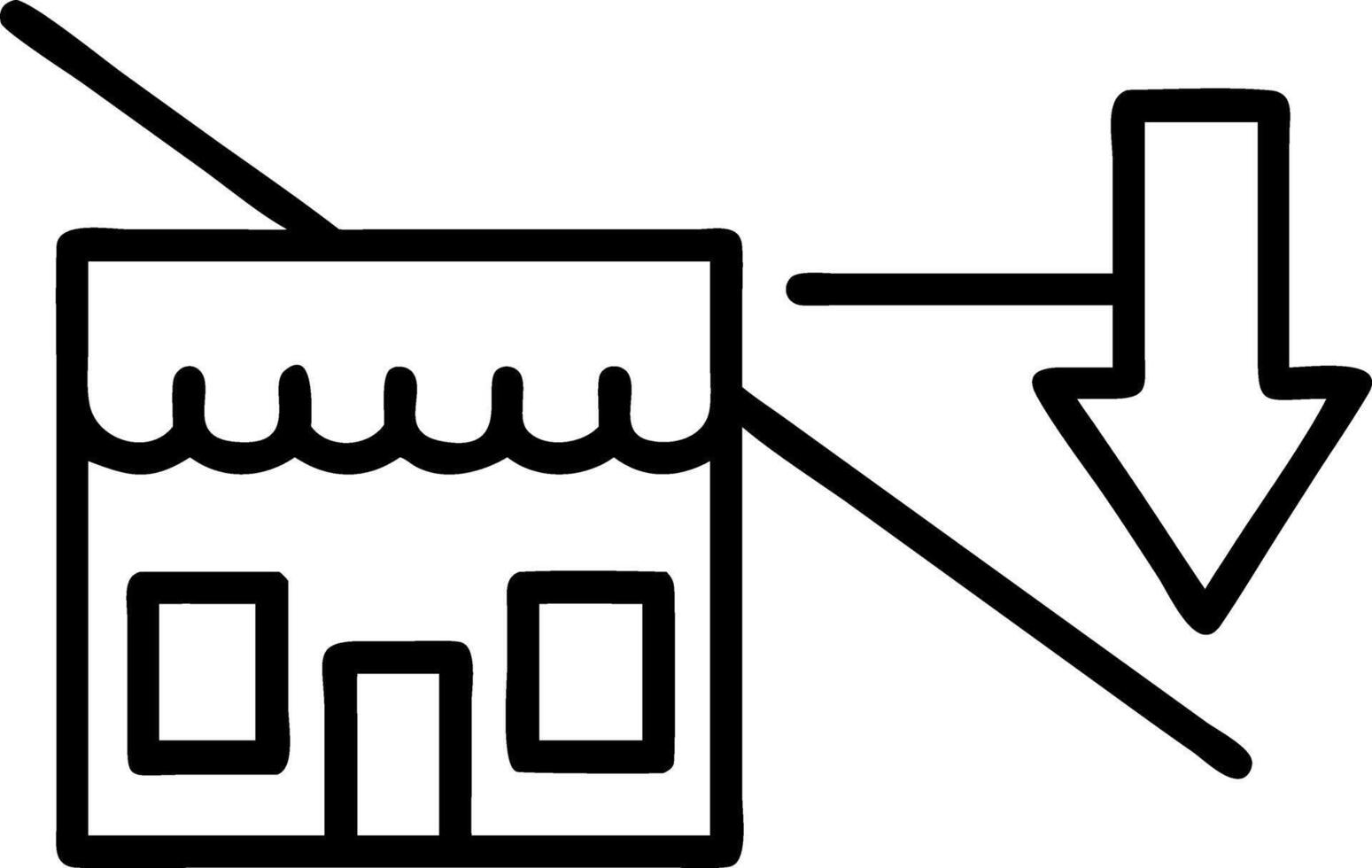 Photorealistic image of main street with abandoned stores highlighting small business crisis in town and impact of economic recession on entrepreneurship vector