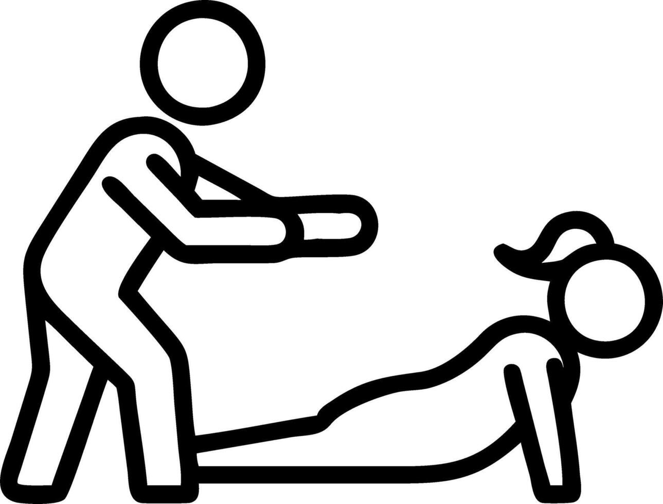 Personal trainer assisting woman with exercise routines in to sports gym highlighting fitness training and gym workout activities vector