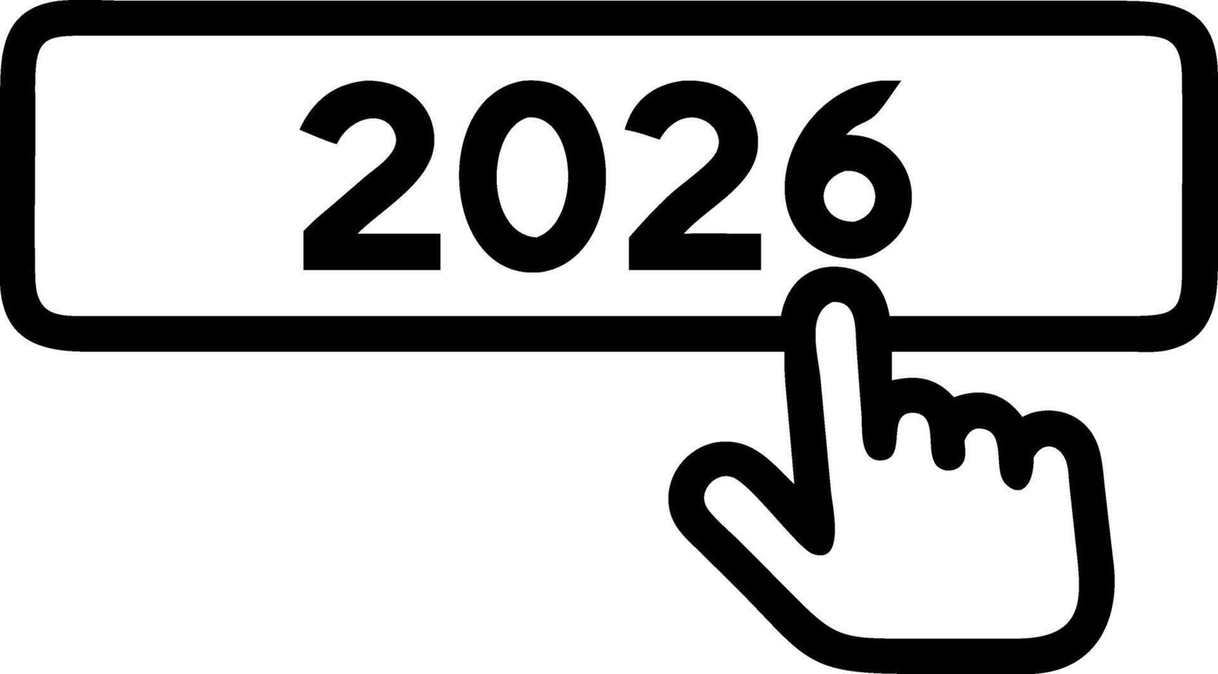new years start up start new business new life planning opportunity challenge business strategy new year 2026 businessman touching status bar change 2026 to 2026 Set 7 vector
