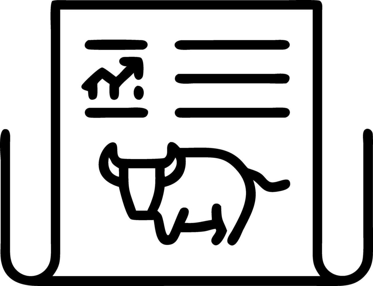 Newspaper page with bull market headlines media coverage of quantitative easing central bank interest rate cuts economic stimulus and stock market recovery as wide banner concept vector