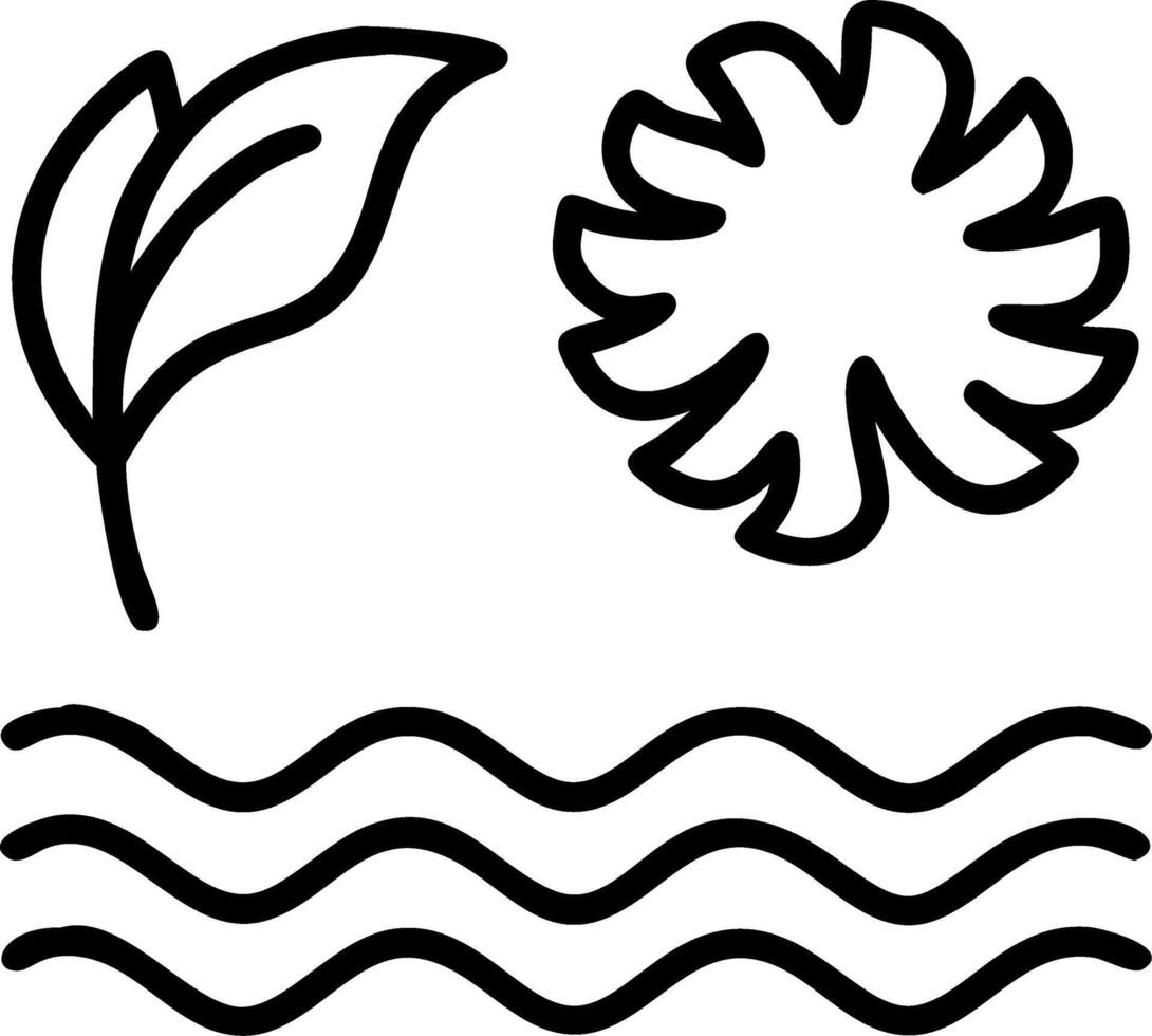 Nautical tropical leaves seamless tile pattern with marine inspired monstera and palm leaves and ocean blue accents for coastal homes Set 2 vector