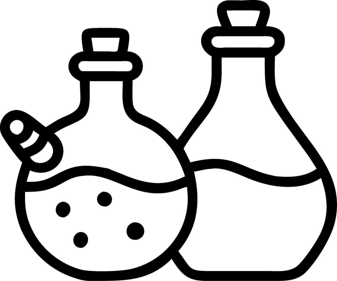 Mystical watercolor potion bottles clipart isolated perfect for alchemical or magical study themes in fantasy designs vector