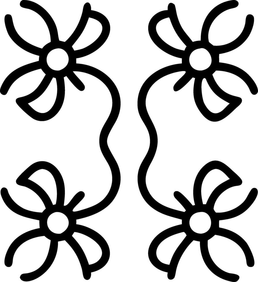 Modern abstract wildflowers seamless tile pattern with bold floral lines and vibrant colors for contemporary artistic spaces Set 8 vector