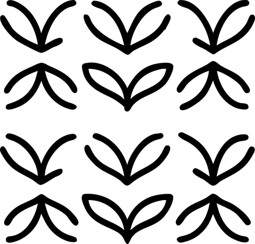 Minimalist palm leaf seamless tile pattern with simple green silhouettes and soft grey accents ideal for modern kitchens Edition vector