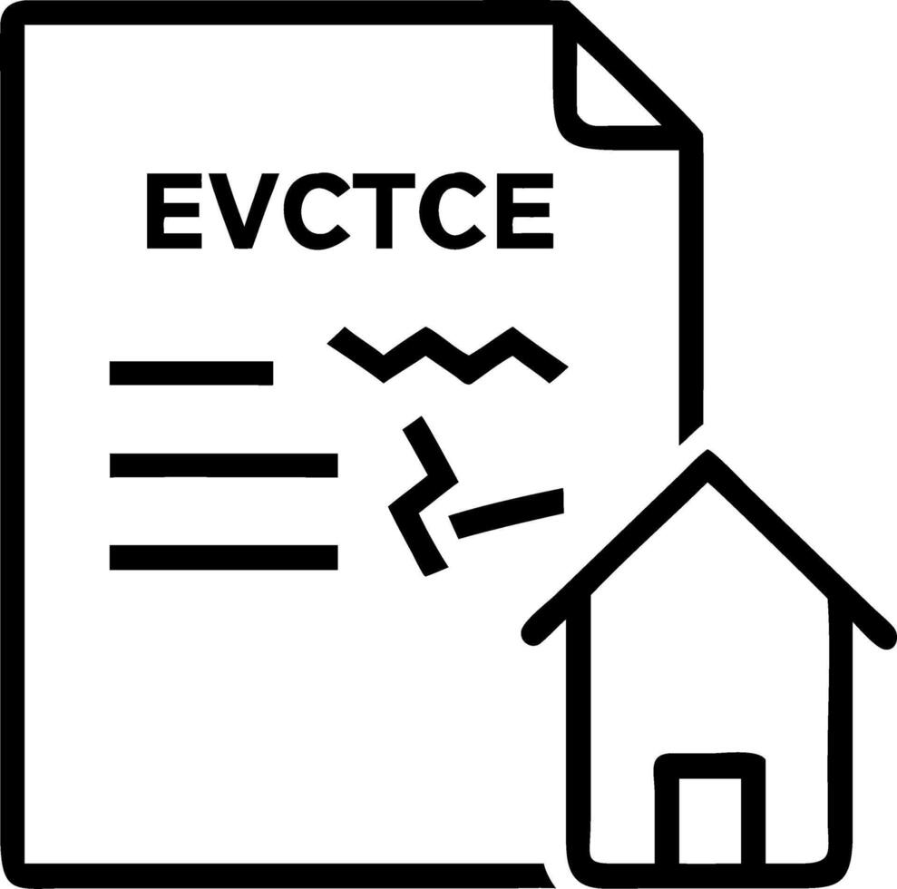 Minimalist eviction notice on empty apartment floor depicting quiet aftermath of economic loss and urban decline vector