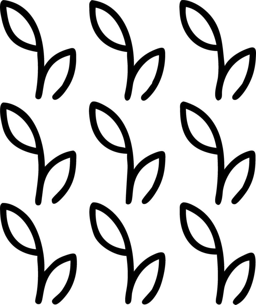 Minimalist eucalyptus seamless tile pattern with simple green stems and soft white accents ideal for modern kitchens vector