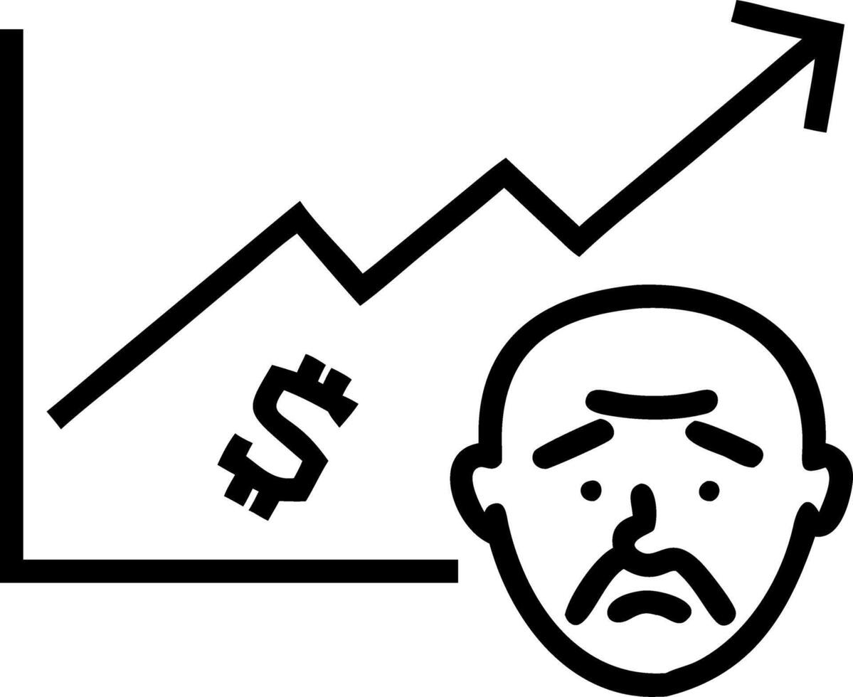 Mao Tse Tung face on Yuan banknotes with stock market decreasing graph chart for trading currency exchange money transfer and China economy recession concept vector