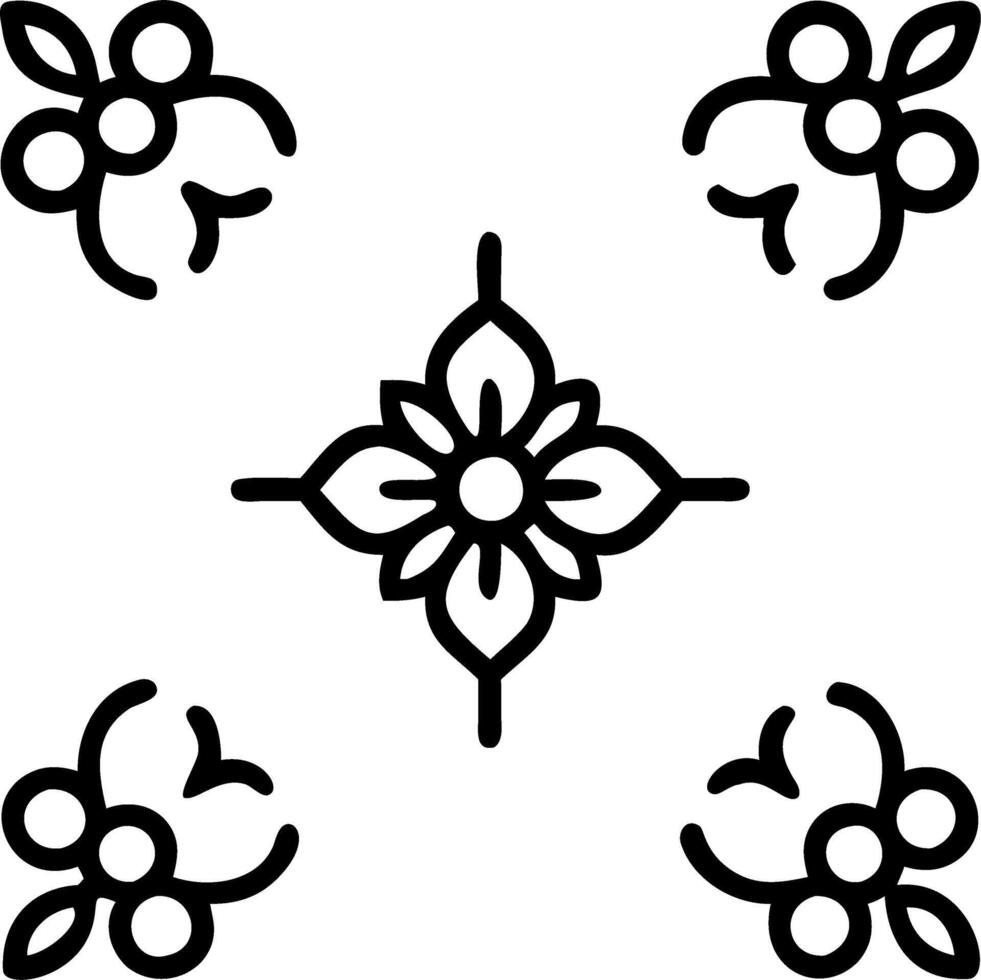 Luxurious blossom seamless tile pattern with opulent flower designs and metallic accents for high end spaces Set 9 vector