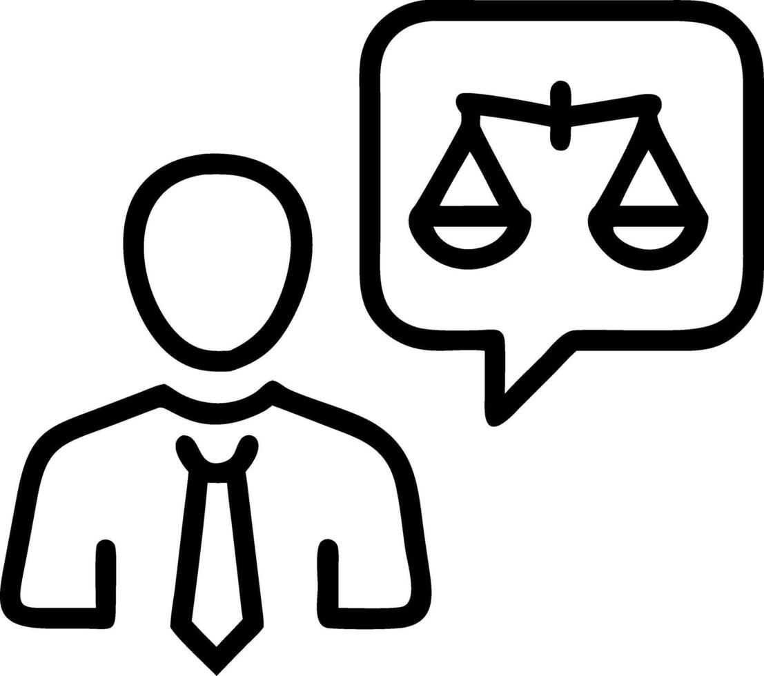 legal professional justice icons suited legal professional touches virtual icons symbolizing law justice legal services business legislation notary public legal advice online lawye Set 2 vector