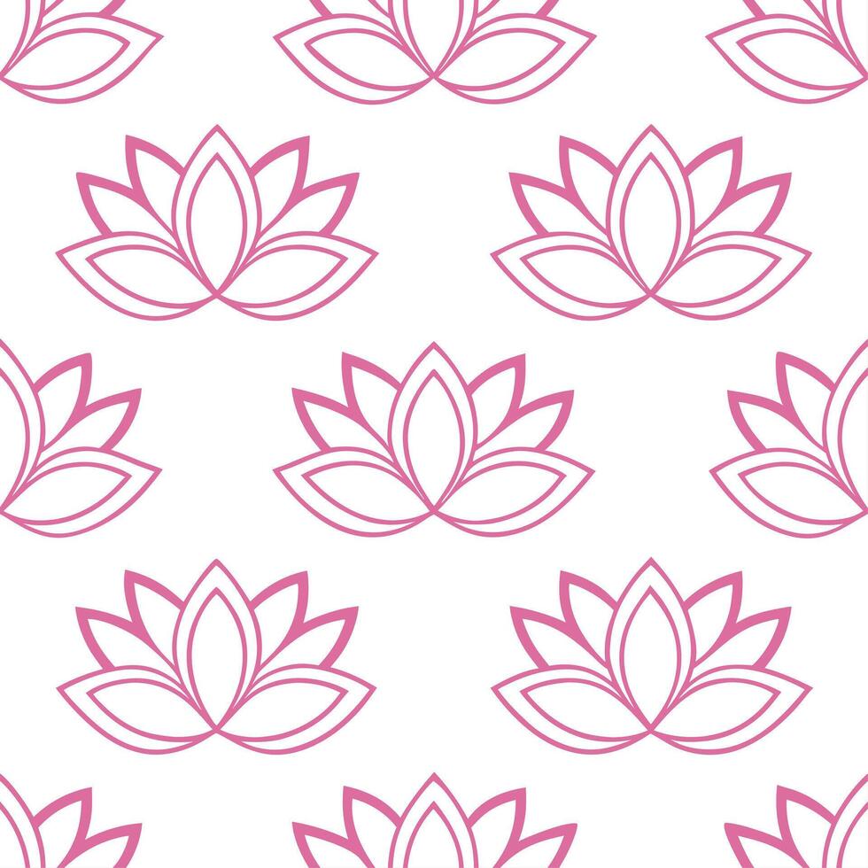 Korean hanbok patterns and lotus flowers seamless tile pattern with pastel colors and traditional designs for elegant decor vector