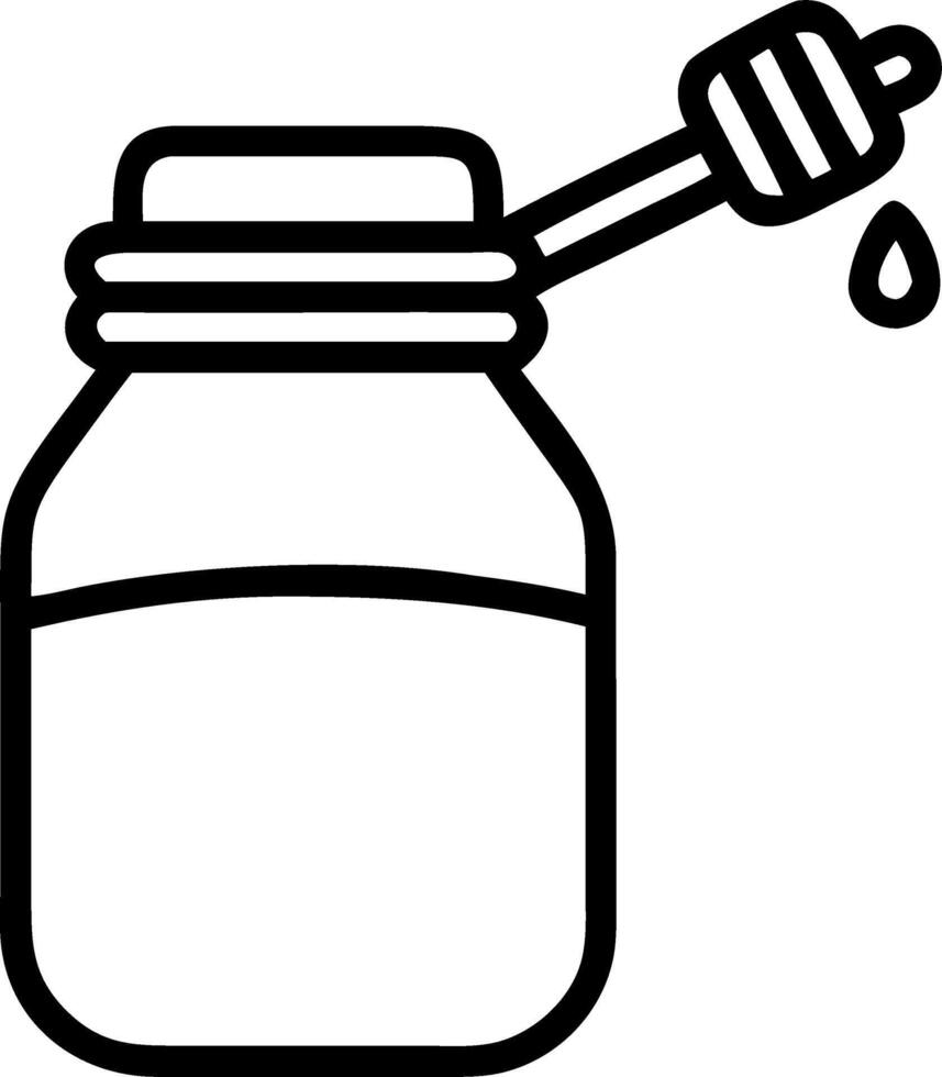 Jar of honey with wooden dipper highlighting natural sweetness and artisanal quality perfect for food and wellness vector