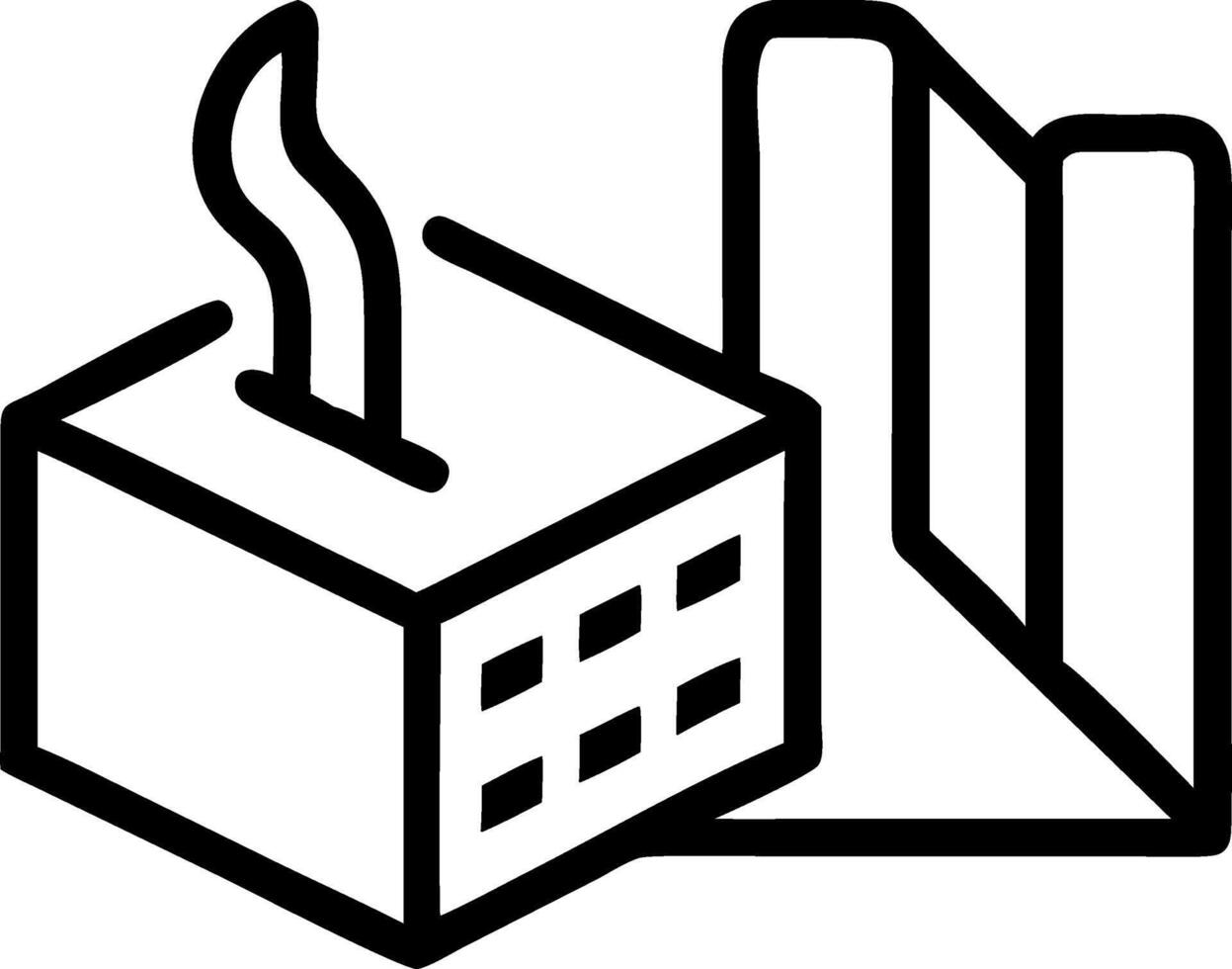 Isometric illustration of paper mill featuring factory buildings and machinery highlighting industrial processes and manufacturing vector