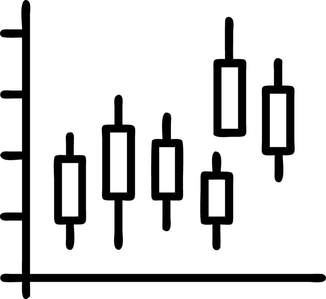 Investment chart for stock market showing business candle chart with bullish trends on to blue background including trading schedule in EPS 10 format vector
