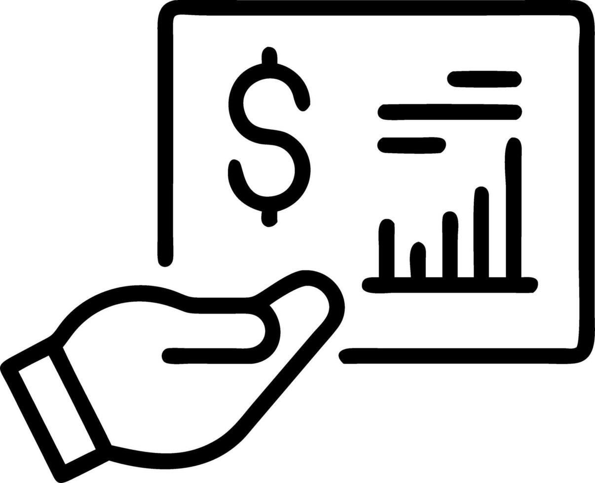Investor analyzing stock market report and financial dashboard with business intelligence and KPIs businessman hand managing finances vector