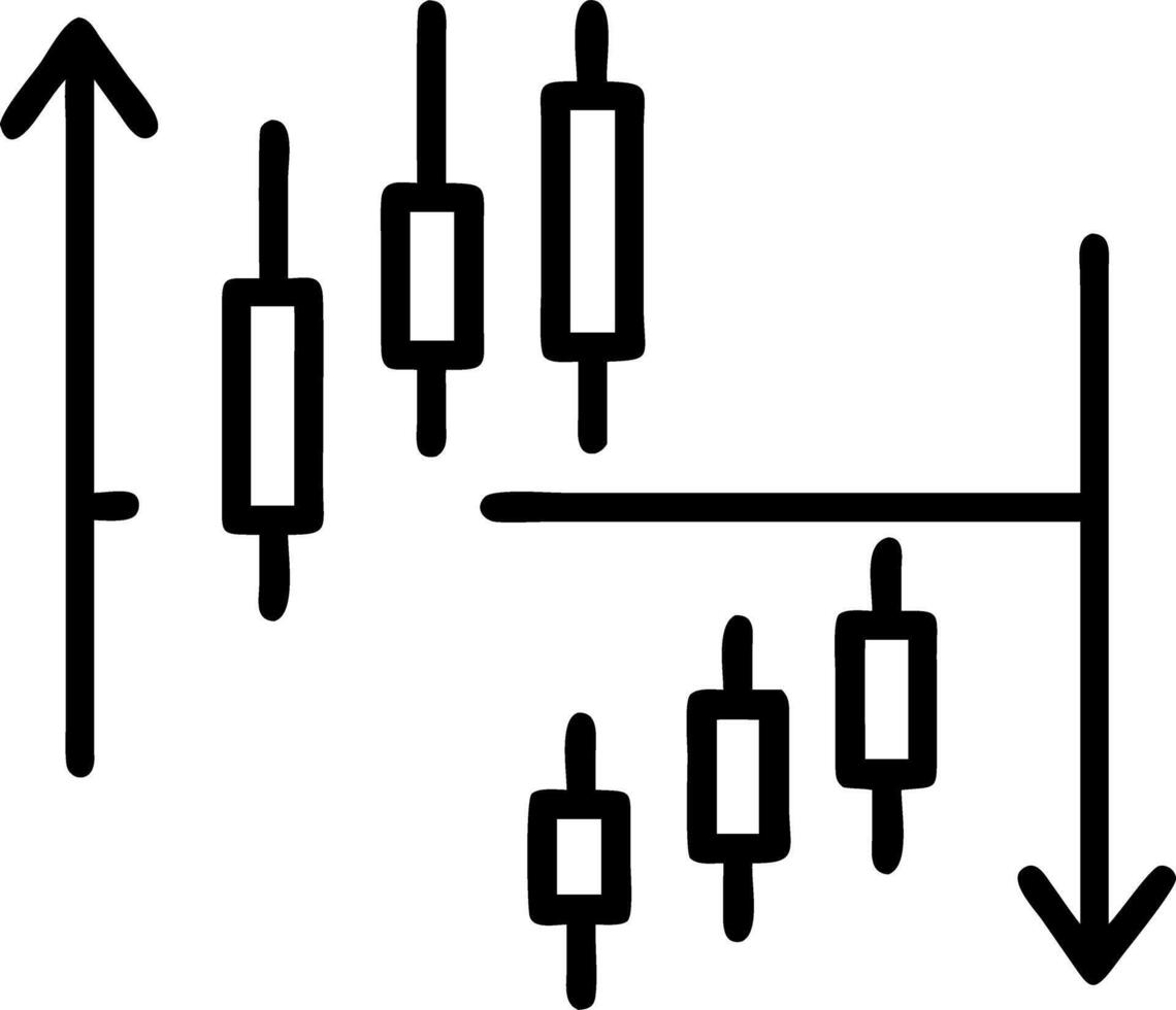 Investing and stock market concept gain and profits with faded candlestick charts vector
