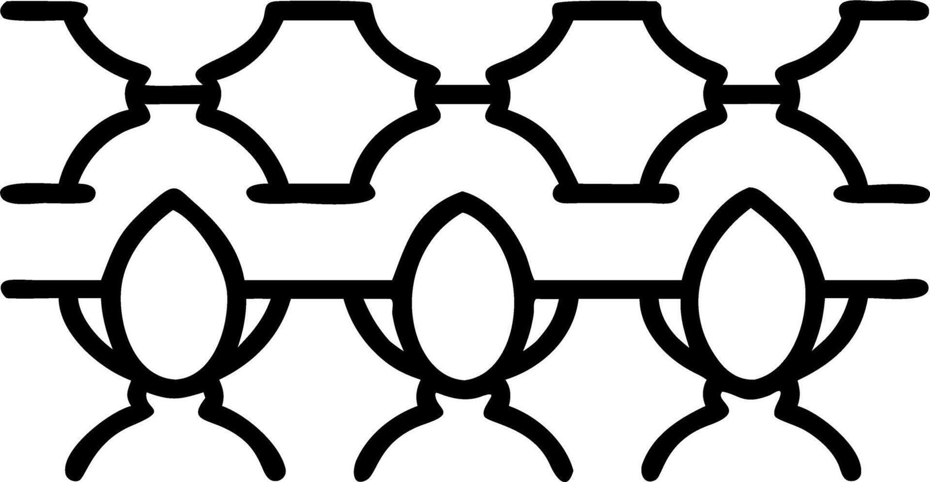 Industrial magnolia seamless tile pattern with bold lines and metallic accents on white background ideal for modern lofts Set 6 vector